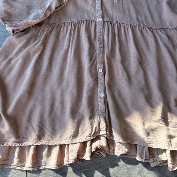 Solitaire Nude Blush Embroidery Tiered Back  Tunics - Picture 10 of 16